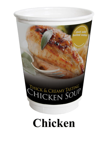 Chicken Soup 12oz Recyclable Incup Drinks To Go (150 Cups)
