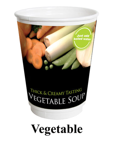 Vegetable Soup 12oz Recyclable Incup Drinks To Go (150 Cups)